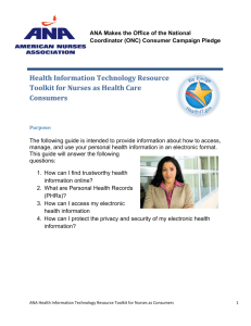 Health Information Technology Resource Toolkit for Nurses as