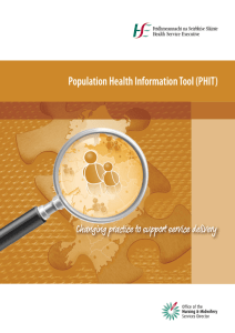 Population Health Information Tool (PHIT)