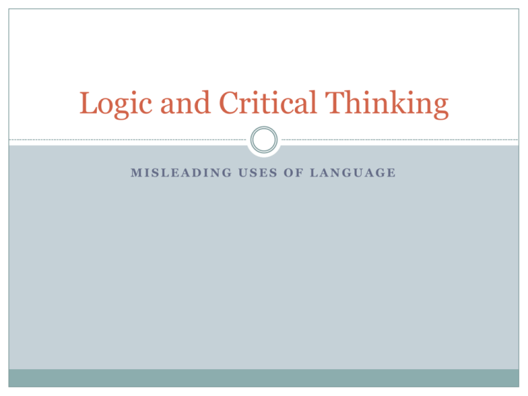 morality in logic and critical thinking