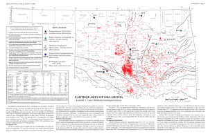 earthquakes of oklahoma - Oklahoma Geological Survey