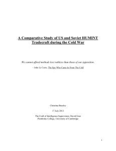 A Comparative Study of US and Soviet HUMINT Tradecraft during