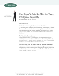 Five Steps To Build An Effective Threat Intelligence