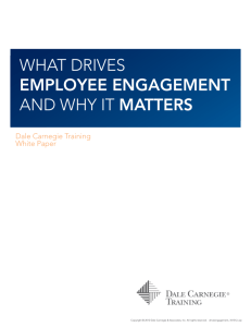 what drives employee engagement and why it matters