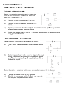 electricity: circuit questions