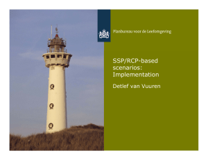 SSP/RCP-based scenarios: Implementation