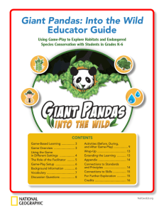 Giant Pandas: Into the Wild Educator Guide