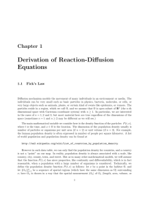 Chapter 1: Derivation of reaction