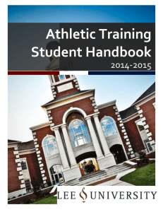 the athletic training handbook.