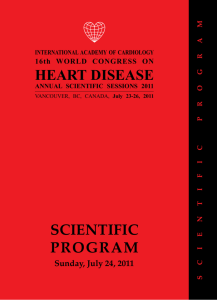 SCIENTIFIC PROGRAM HEART DISEASE