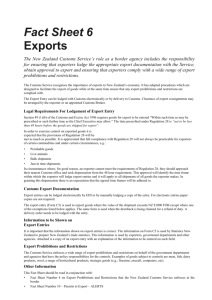 Fact Sheet 6 Exports