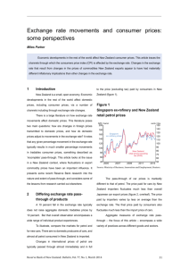 Exchange rate movements and consumer prices