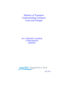 2011 Freight Charge Comparison Report