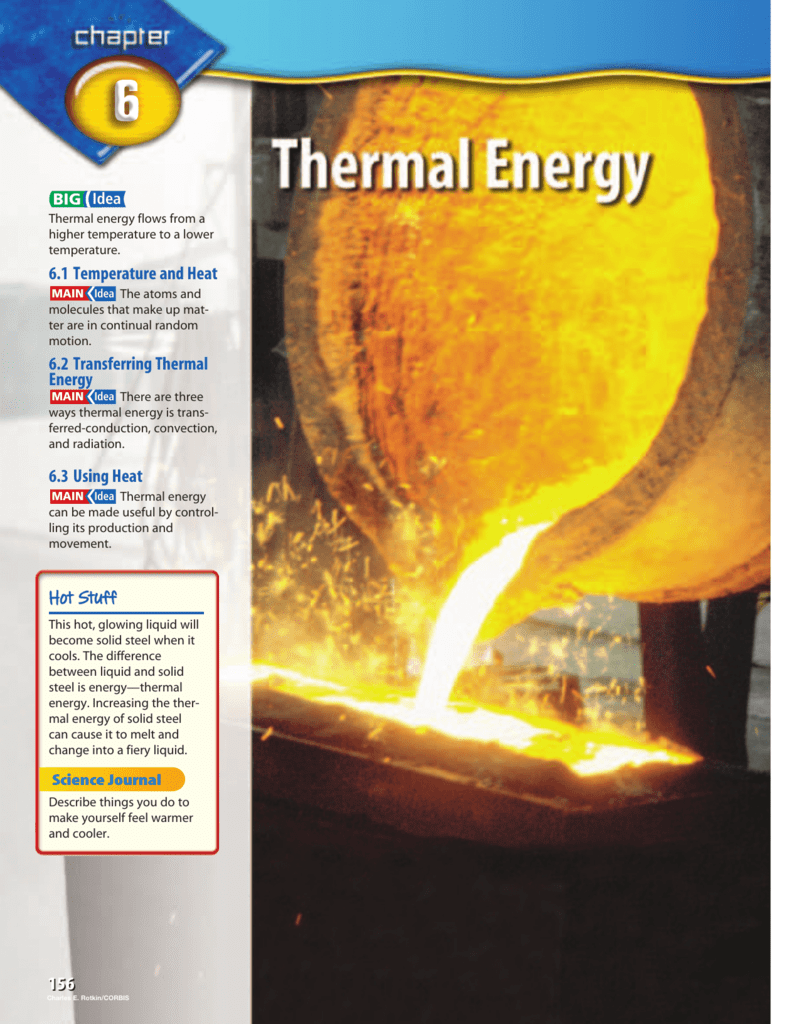when was thermal energy discovered