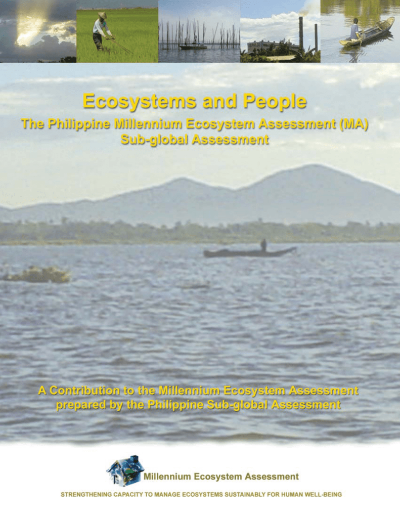 The Philippine Synthesis Report Millennium Ecosystem Assessment