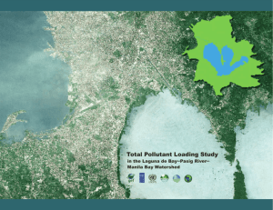 Total Pollutant Loading Study - Laguna-de-Bay-Pasig
