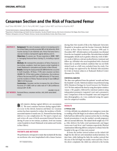 cesarean section and the risk of Fractured Femur