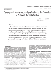 Development of Advanced Analysis System for the Production of