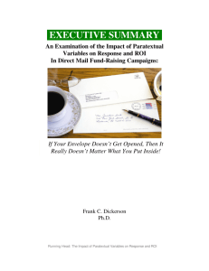 executive summary - High Touch Greetings