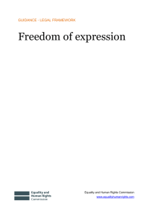 Freedom of expression - Equality and Human Rights Commission