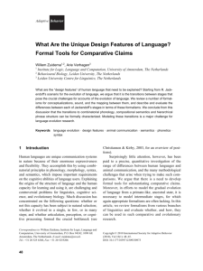What Are the Unique Design Features of Language?