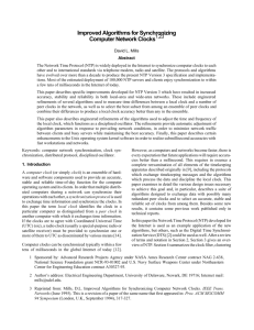 Improved Algorithms for Synchronizing Computer Network Clocks