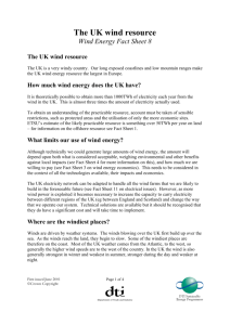 The UK wind resource - UK Government Web Archive