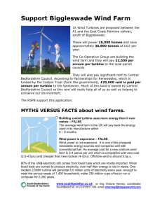 Support Biggleswade Wind Farm
