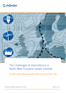 The challenges of intermittency in North West European