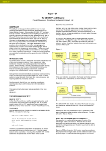 SUGI 27: To ODS RTF and Beyond