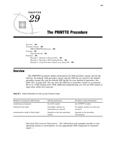 The PRINTTO Procedure