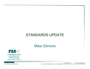STANDARDS UPDATE Mike Gilmore