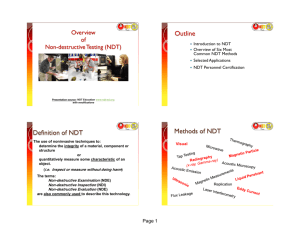 Overview of NDT