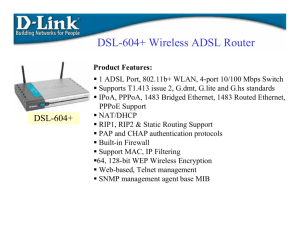 DSL-604+ Wireless ADSL Router - D-Link