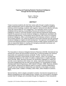 Tapping and Fostering Students' Emotional Intelligence