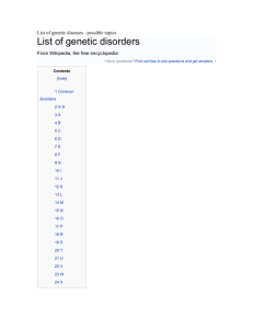List of genetic diseases - Etiwanda E