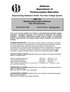 AMP122 - Reciprocating Engine Overhaul