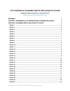 Chapter II ECONOMIC Rights and Duties of States