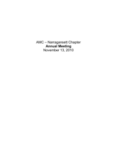 AMC-Annual Meeting-Annual Report