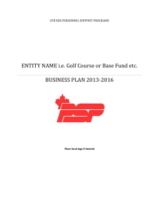 PSP Business Plan template SIA final II