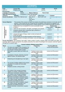 Law of Property I
