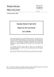 (3) Trade Policy Developments