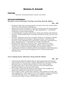 Nicholas H. Schmidt Position: Information Technology/Information