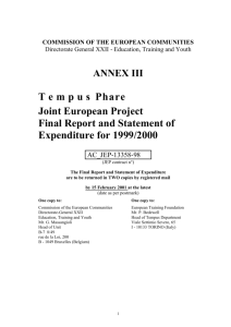 a. final report