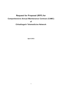 RFP FOR AM FOR Telemedicine SYSTEMS