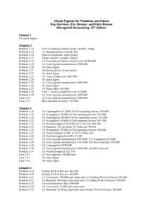 Check Figures for selected exercises