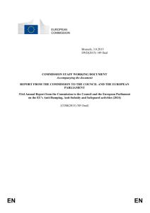 EN EN COMMISSION STAFF WORKING DOCUMENT