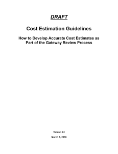 Cost Estimation Guidelines