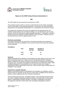 2009 examining panel - School Curriculum and Standards Authority