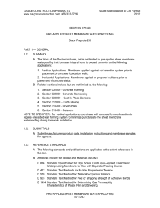 071323 Pre-Applied Sheet Membrane Waterproofing_Preprufe 200