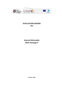 Part 1 – Evaluation of training packages based on problem